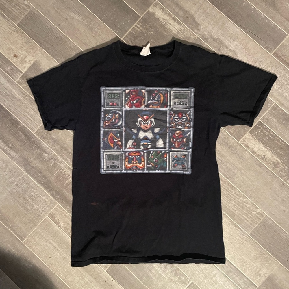 Megaman X T-Shirt - Megaman Pixels Men’s Size Small